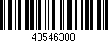 Código de barras (EAN, GTIN, SKU, ISBN): '43546380'