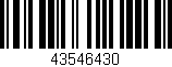 Código de barras (EAN, GTIN, SKU, ISBN): '43546430'