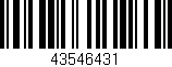 Código de barras (EAN, GTIN, SKU, ISBN): '43546431'