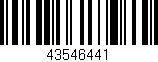 Código de barras (EAN, GTIN, SKU, ISBN): '43546441'