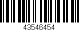 Código de barras (EAN, GTIN, SKU, ISBN): '43546454'