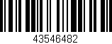 Código de barras (EAN, GTIN, SKU, ISBN): '43546482'
