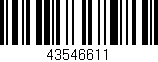 Código de barras (EAN, GTIN, SKU, ISBN): '43546611'
