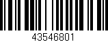 Código de barras (EAN, GTIN, SKU, ISBN): '43546801'
