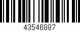 Código de barras (EAN, GTIN, SKU, ISBN): '43546887'