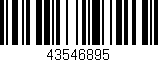 Código de barras (EAN, GTIN, SKU, ISBN): '43546895'