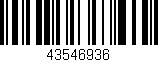 Código de barras (EAN, GTIN, SKU, ISBN): '43546936'