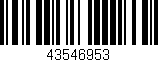 Código de barras (EAN, GTIN, SKU, ISBN): '43546953'