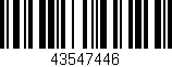 Código de barras (EAN, GTIN, SKU, ISBN): '43547446'