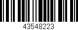 Código de barras (EAN, GTIN, SKU, ISBN): '43548223'