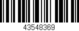 Código de barras (EAN, GTIN, SKU, ISBN): '43548369'