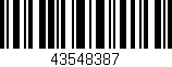 Código de barras (EAN, GTIN, SKU, ISBN): '43548387'