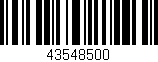 Código de barras (EAN, GTIN, SKU, ISBN): '43548500'