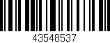 Código de barras (EAN, GTIN, SKU, ISBN): '43548537'