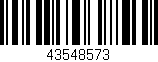 Código de barras (EAN, GTIN, SKU, ISBN): '43548573'