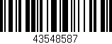 Código de barras (EAN, GTIN, SKU, ISBN): '43548587'
