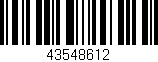 Código de barras (EAN, GTIN, SKU, ISBN): '43548612'