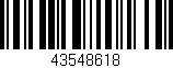 Código de barras (EAN, GTIN, SKU, ISBN): '43548618'