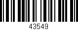 Código de barras (EAN, GTIN, SKU, ISBN): '43549'