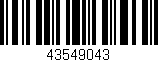 Código de barras (EAN, GTIN, SKU, ISBN): '43549043'