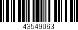 Código de barras (EAN, GTIN, SKU, ISBN): '43549063'