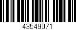 Código de barras (EAN, GTIN, SKU, ISBN): '43549071'