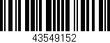 Código de barras (EAN, GTIN, SKU, ISBN): '43549152'