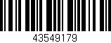 Código de barras (EAN, GTIN, SKU, ISBN): '43549179'