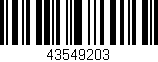 Código de barras (EAN, GTIN, SKU, ISBN): '43549203'
