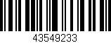 Código de barras (EAN, GTIN, SKU, ISBN): '43549233'