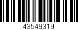 Código de barras (EAN, GTIN, SKU, ISBN): '43549319'