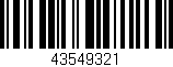 Código de barras (EAN, GTIN, SKU, ISBN): '43549321'