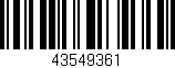 Código de barras (EAN, GTIN, SKU, ISBN): '43549361'