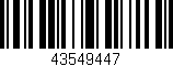 Código de barras (EAN, GTIN, SKU, ISBN): '43549447'