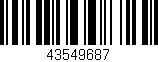 Código de barras (EAN, GTIN, SKU, ISBN): '43549687'