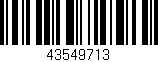 Código de barras (EAN, GTIN, SKU, ISBN): '43549713'
