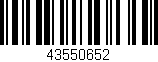 Código de barras (EAN, GTIN, SKU, ISBN): '43550652'