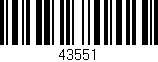Código de barras (EAN, GTIN, SKU, ISBN): '43551'