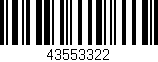Código de barras (EAN, GTIN, SKU, ISBN): '43553322'