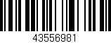 Código de barras (EAN, GTIN, SKU, ISBN): '43556981'