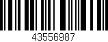 Código de barras (EAN, GTIN, SKU, ISBN): '43556987'