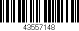 Código de barras (EAN, GTIN, SKU, ISBN): '43557148'