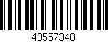 Código de barras (EAN, GTIN, SKU, ISBN): '43557340'