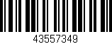 Código de barras (EAN, GTIN, SKU, ISBN): '43557349'