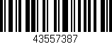 Código de barras (EAN, GTIN, SKU, ISBN): '43557387'