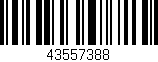 Código de barras (EAN, GTIN, SKU, ISBN): '43557388'
