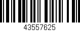 Código de barras (EAN, GTIN, SKU, ISBN): '43557625'