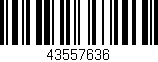 Código de barras (EAN, GTIN, SKU, ISBN): '43557636'