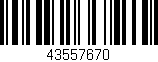 Código de barras (EAN, GTIN, SKU, ISBN): '43557670'