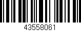 Código de barras (EAN, GTIN, SKU, ISBN): '43558061'